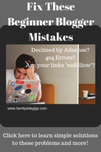 Beginner bloggers! Fix your 404 errors and learn about nofollow links. Get Google AdSense approved. Join the blogging journey. #beginnerblogger, #blogging, #adsense, #fixbeginnerbloggermistakes
